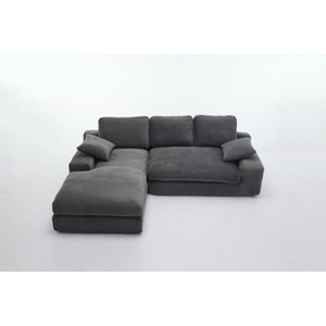 VYNXARIA Modular Sectional Living Room Sofa Set, Modern Minimalist Style Couch, Upholstered Sleeper Sofa for Living Room, Bedroom，L-Shape - 1 of 4