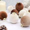 TackView 12 Pcs Velvet Christmas Ball Ornaments, 3.15" Christmas Baubles Christmas Tree Hanging Ball Set for Xmas Party Indoor Outdoor Decor - 4 of 4