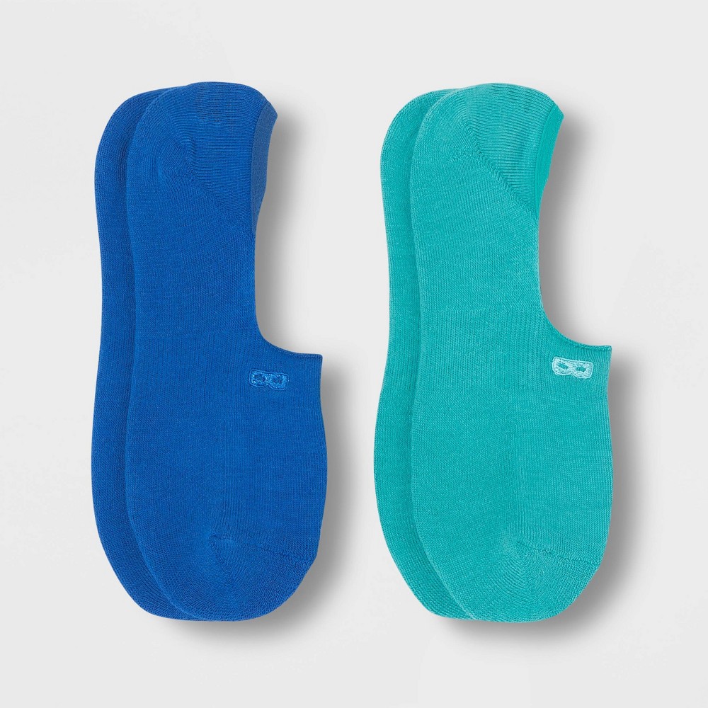Pair of Thieves Men's Cushion No Show Socks 2pk - Blue 8-12, Size: Small, Green Blue was $12.99 now $8.44 (35.0% off)