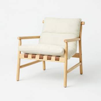 Holly Sling Back Accent Chair Cream/Natural (KD) - Threshold™ designed with Studio McGee