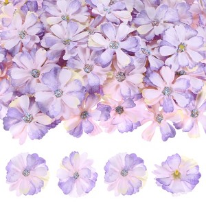 Unique Bargains Small Silk Artificial Daisy Flower Heads Wedding Party Decoration 100 Pcs - 1 of 4