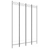 vidaXL 4-Panel Room Divider White 63"x86.6" Fabric - 2 of 4
