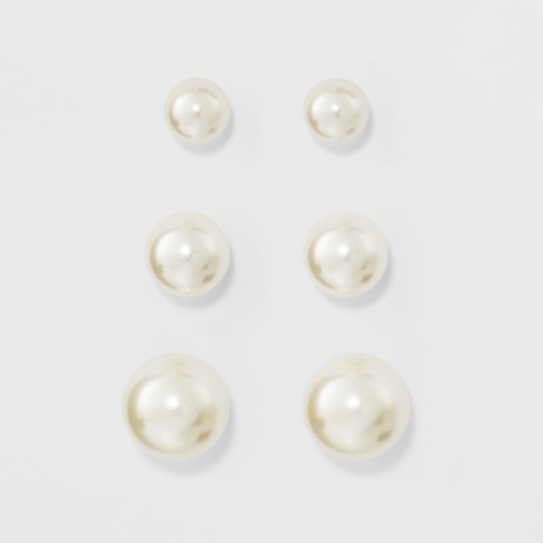 Wholesale GORGECRAFT 1 Box 100 Set 6mm Pearl Rivets Studs White