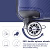 FURNIinspire Bag and Luggage Sets Stylish Hard Shell Suitcase Set 3 Piece Travel Luggage with Spinner Wheels for Family, Blue, 19.29"*11.42"*29.53" - 3 of 4