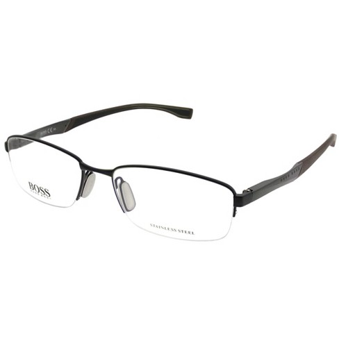 Hugo Boss Gzv Unisex Rectangle Eyeglasses Blue Palladium 56mm : Target