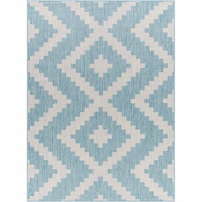 Hauteloom Anke Aqua Area Rug