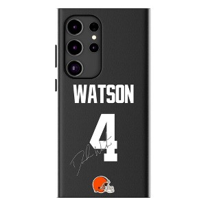 Keyscaper Deshaun Watson Cleveland Browns 4 Game Tactic MagSafe Compatible Cell Phone Case for Galaxy S24 Ultra - 1 of 4