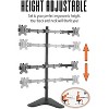 Quadruple Monitor Mount  Freestanding Monitor Arm with 4 Adjustable VESA Mounts  Black  Stand Steady - 3 of 4