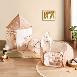 Tiny Land® Compact Adventure 3-in-1 Play Tunnel With no Balls - 1 of 4