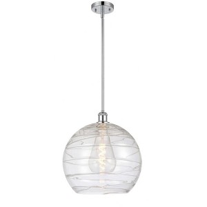 Athens Deco Swirl - 1 Light Pendant In Industrial Style-14.88 Inches Tall and 13.75 Inches Wide - 1 of 1