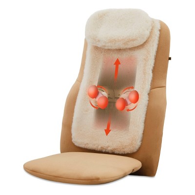 Sharper Image Seat Topper 4 Node Shiatsu Realtouch with Heat Luxe Massage Chair