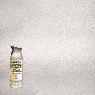 Spray Paint Metallic Silver 12oz Home Improvement Plastic Spray