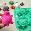 JDICTION 2 Pack Turtle Silicone Molds 16-Cavity Sea Turtle Chocolate, Candy, Ice, Jelly, Soap, Resin DIY Baking Mold - 2 of 4