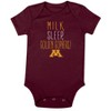 NCAA Minnesota Golden Gophers Infant Toddler Boys' 3pk Bodysuit - 0-3M - 3 of 4
