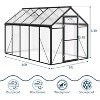 Greenhouse for Outdoors, Heavy-Duty Walk-In Design with Roof Vent, Ground Nails & Sliding Lockable Door, for Garden Backyard - 2 of 4