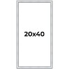 PosterPalooza | Panoramic Classic Silver Picture Frame - UV Acrylic, Foam Board Backing, Hanging Hardware - 2 of 4