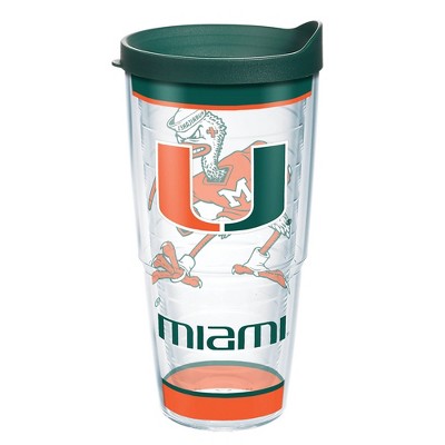 NCAA Miami Hurricanes Tradition Classic Tumbler with Lid - 24oz