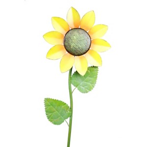 63"x16" Spring Festive Blooming Metal Sunflower Garden Stake - Alpine Corporation: Weather-Resistant, No Assembly Required - 1 of 4