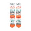 STANCE x WADE Men's Floral Print Fronder Crew Socks - Blue L - 3 of 4