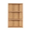 Kate & Laurel All Things Decor 30" Ori Rattan/Wood Wall Shelf Natural - 4 of 4