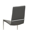 Brassex Set of 2 Baylor Dining Chairs Gray - 4 of 4