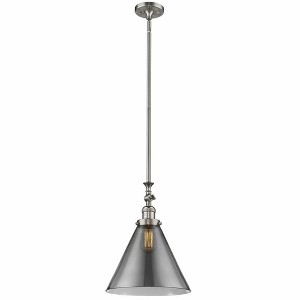 Cone - 1 Light Stem Hung Tiltable Mini Pendant In Industrial Style-18 Inches Tall and 12 Inches Wide - 1 of 1