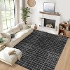Modern Abstract Area Rug, Machine Washable Low-Pile Non-Slip Shaggy Accent Carpet, Fade-Resistant Rug for Bedroom, Living Room - 3 of 4