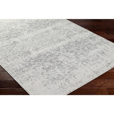 Amelia Charcoal and Light Gray Synthetic Runner Rug 2'7" x 7'3"