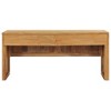 vidaXL TV Stand 39.4"x13.8"x17.7" Solid Wood Teak - 3 of 4