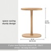 MH London Crawford 22" C Shape Solid Wood End Table - 4 of 4