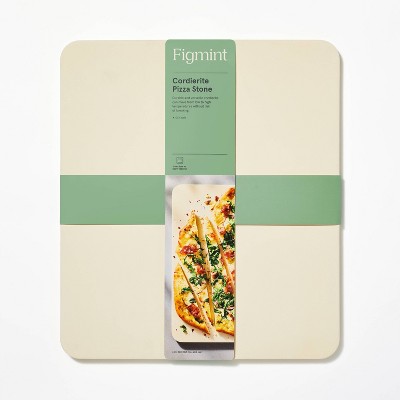 14&#34;x16&#34; Cordierite Pizza Stone Cream - Figmint&#8482;