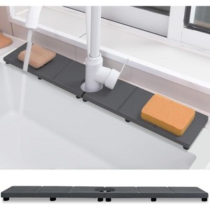 Fast Drying Super Absorbent Diatomite Mat - Raised Feet, Fits Kitchen Sink/Bathroom, Anti-Moisture - 1 of 4