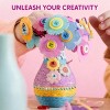 Joyfy Button Flower Felt Kit for Kids, DIY Art and Crafts with 2 Vases, Creative Toys Family Activity, Christmas Birthday Gift for Girls Age 6+ - 3 of 4