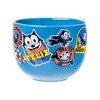 Silver Buffalo Felix the Cat the OG Felix Badges 20oz Ceramic Ramen Bowl with Chopsticks - 3 of 4
