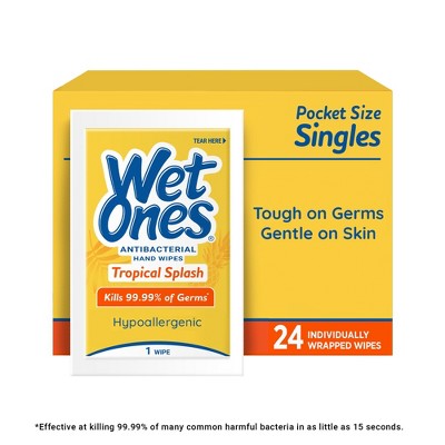 WET ONES ANTIBACTERIAL CITRUS 24CT