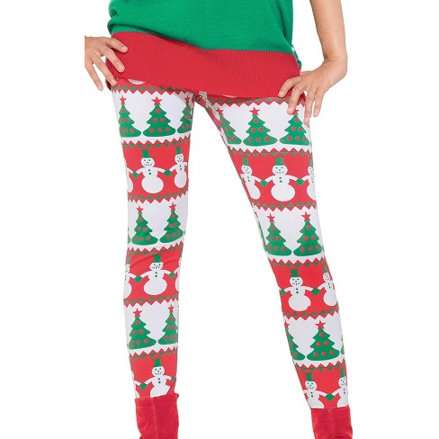 Forum Novelties Womens Christmas Striped Tights - One Size Fits Most