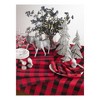 16"x72" Buffalo Plaid Check Classic Casual Everyday Table Runner Red - Saro Lifestyle: Cotton-Poly Blend, Machine Washable - 3 of 3