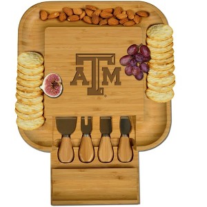 NCAA Texas A&M Aggies Bamboo Cheese & Charcuterie Board - 1 of 4