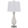Cal Lighting 150W 3 Way Abinger Glass Table lamp with hardback Fabric Shade (Sold in Pairs) - 2 of 3