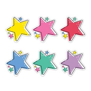 Creative Teaching Press® Star Bright Stars 6" Designer Cut-Outs, Pack of 36 - 1 of 4