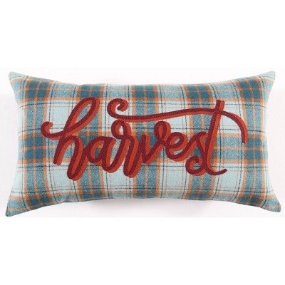 14"x26" Oversized 'Harvest' Lumbar Throw Pillow Red - Rizzy Home