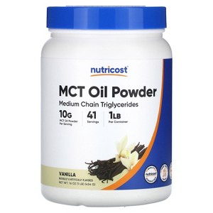 Nutricost MCT Oil Powder, Vanilla, 16 oz (454 g) - 1 of 2