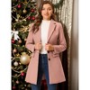 INSPIRE CHIC Women's Notched Lapel Single Breasted Outwear Fall coat - 2 of 4