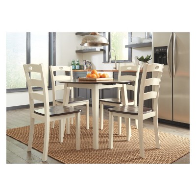 Cottage Charm Two-Tone Ladderback Wood Side Chair, Set of 2