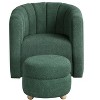 NicBex Modern Swivel Chair with Ottoman, Accent Chair with Solid Wood Frame, Contemporary Living Room Furniture for Bedroom - 2 of 4