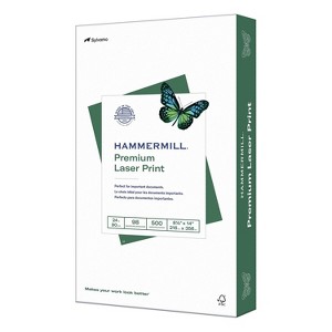 Hammermill Premium Laser Print 8.5" x 14" Multipurpose Paper 24 lbs. 98 Brightness 500 Sheets/Ream - 1 of 4