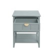 TIRAMISUBEST 2-Drawer Side Table - American style End Table for Bedroom, Living Room or Office, Light Gray - 4 of 4