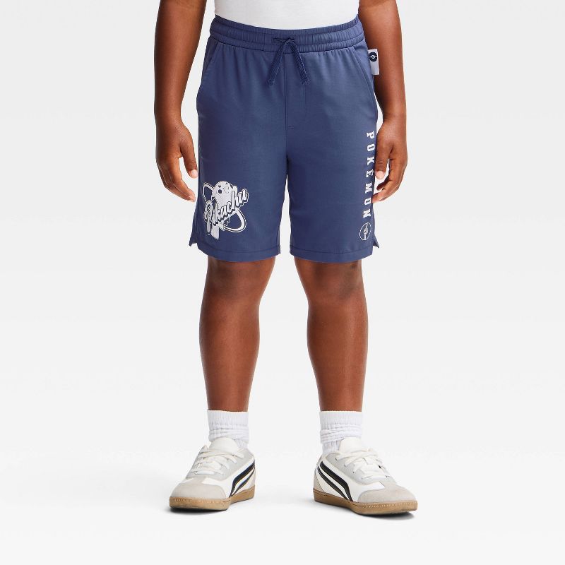 Boys' Pokemon Pikachu Active Pull-On Shorts - Navy Blue XS