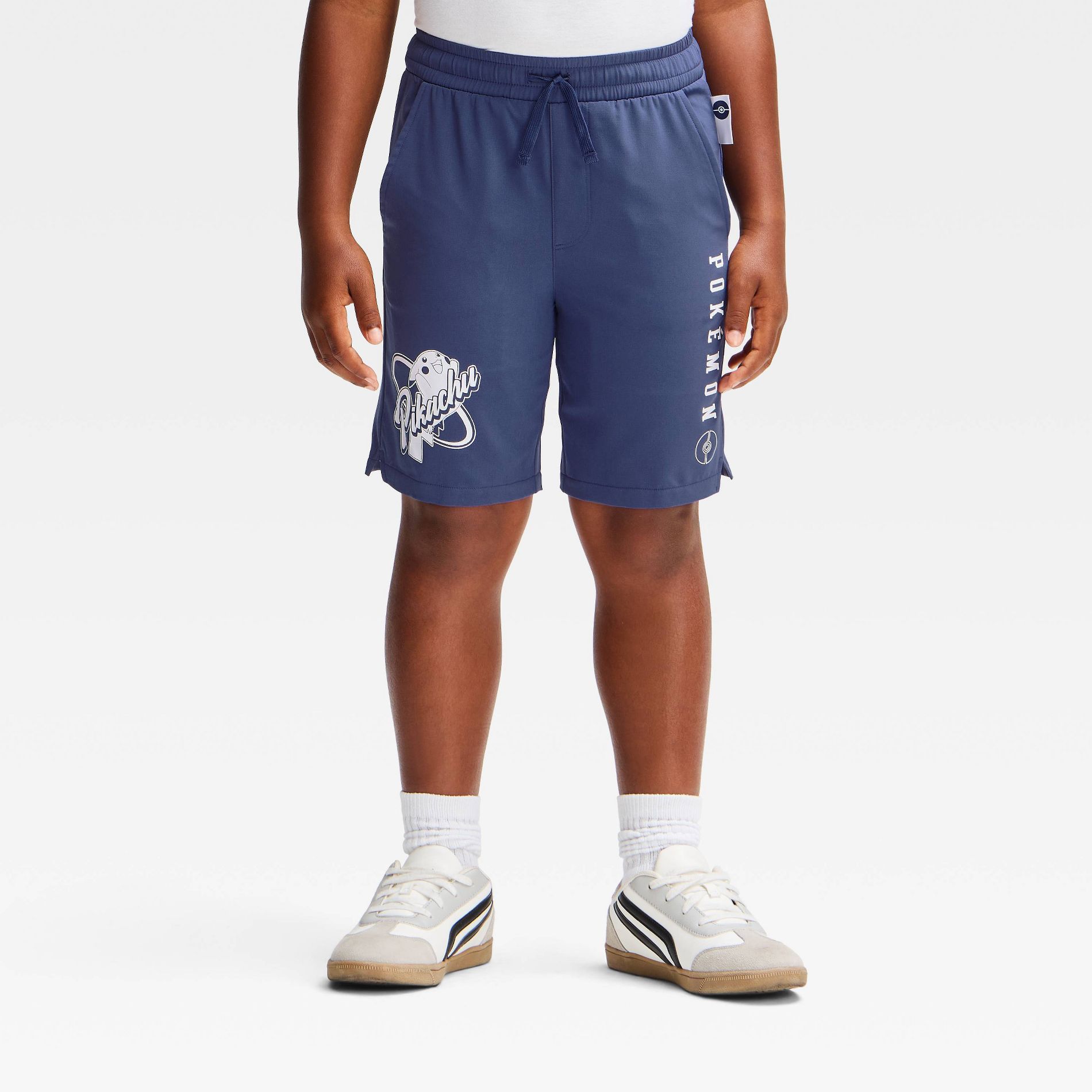 Boys' Pokemon Pikachu Active Pull-On Shorts - Navy Blue