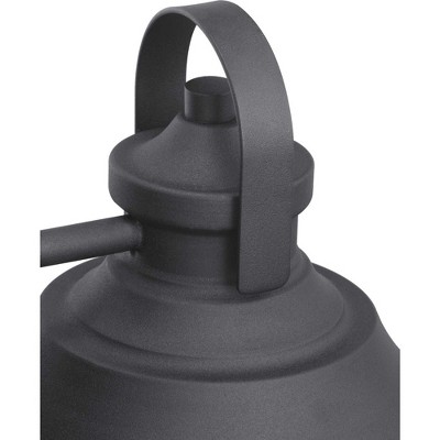 Black Bronze Medium Outdoor Wall Lantern with Clear Glass